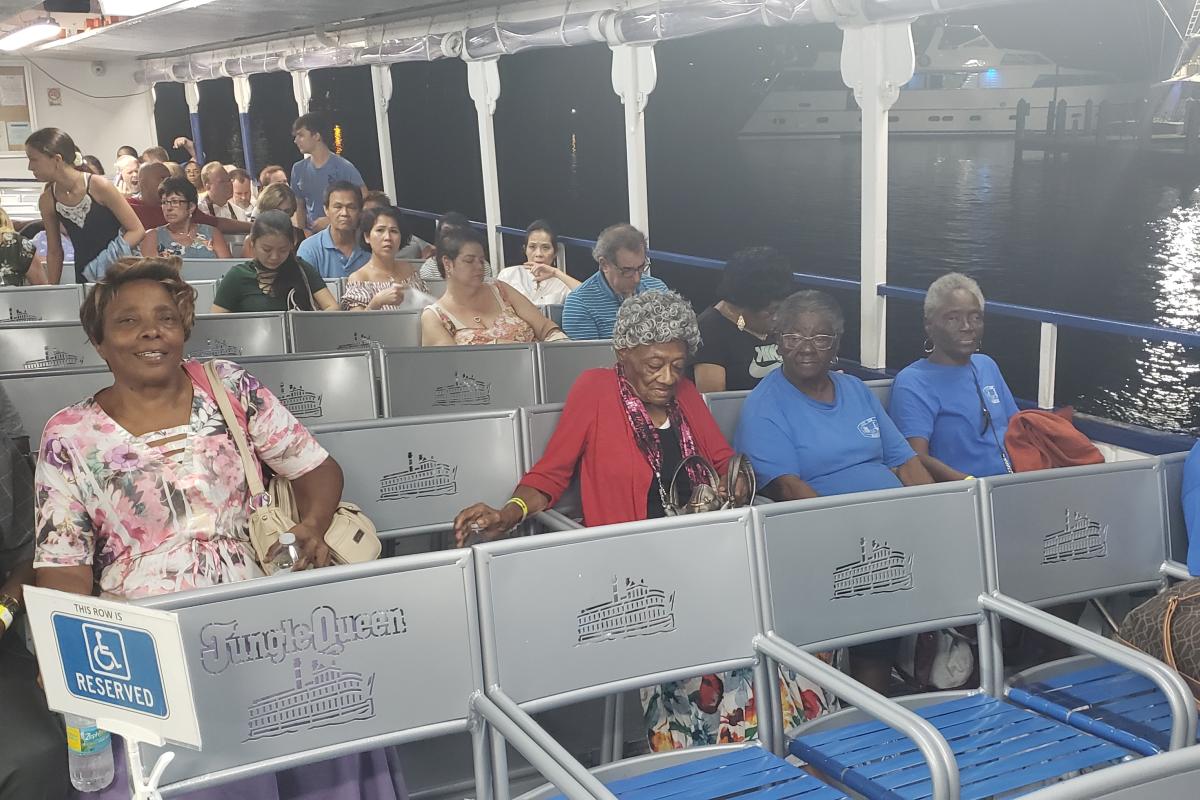 Seniors on the Jungle Queen Riverboat