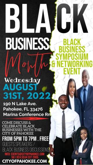 Black Business Month Flyer 2022