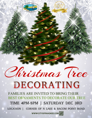 City of Pahokee Community Christmas Tree Decorating Event