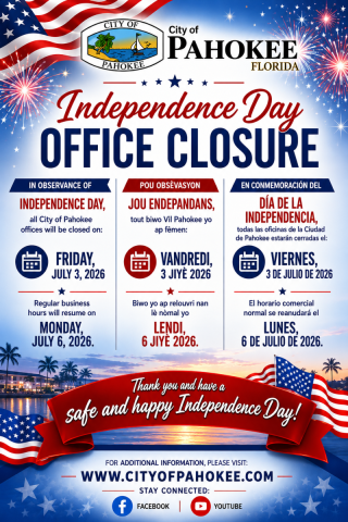 Offices Closed Independence Day 2026 Flyer