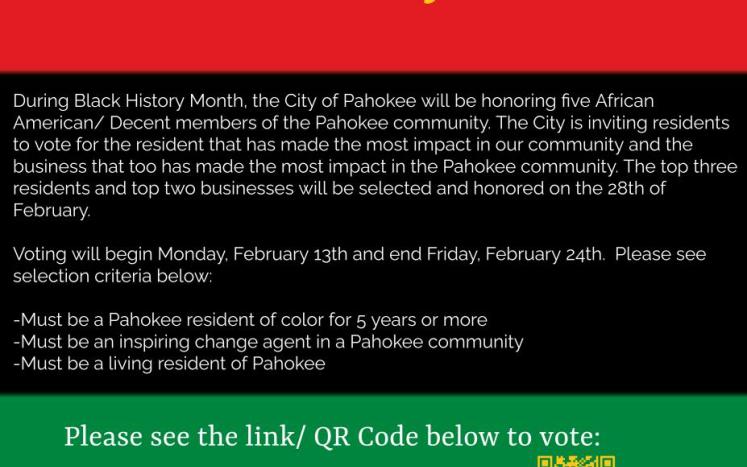 Black History Month Community Nominations