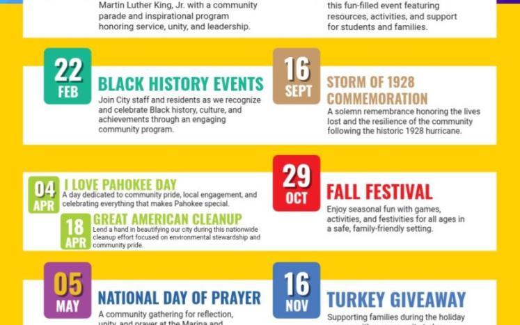 COP 2026 City Events Schedule Flyer