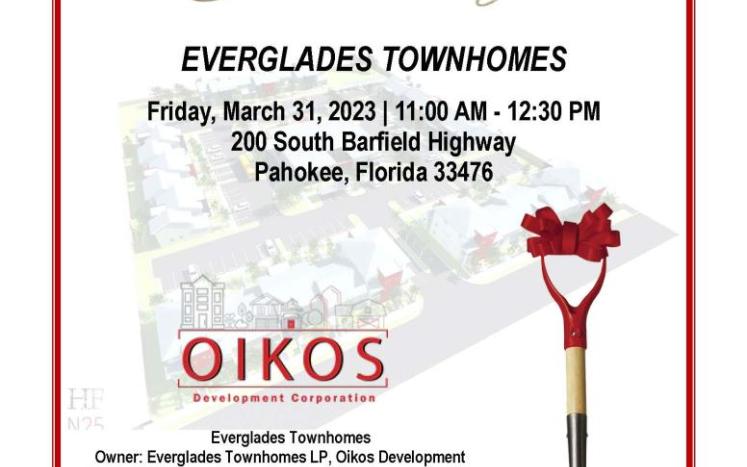 Goundbreaking Ceremony of Everglades Townhomes