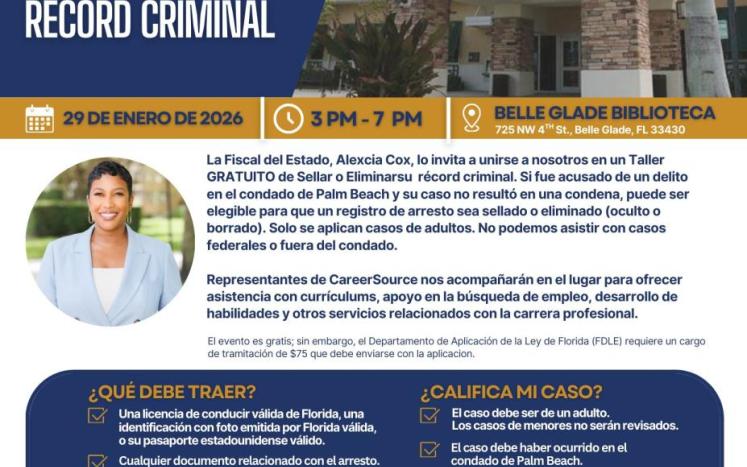 Expungement Flyer Spanish