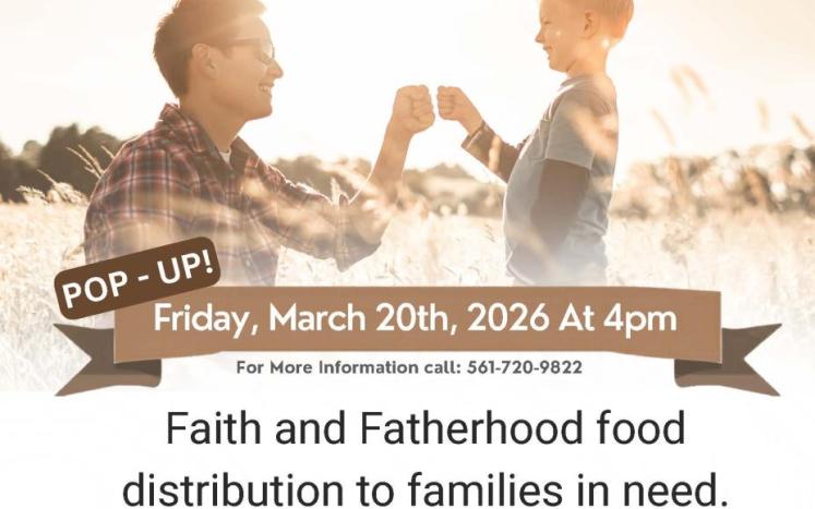 FAITH AND FATHERHOOD FOOD DISTRIBUTION FLYER