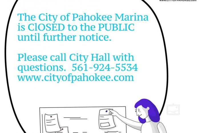 Marina Closed Notice 