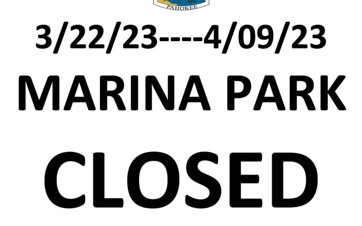 Marina Park CLOSED