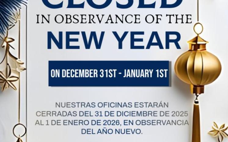 Office Closure NYE 2025 and New Year 2026