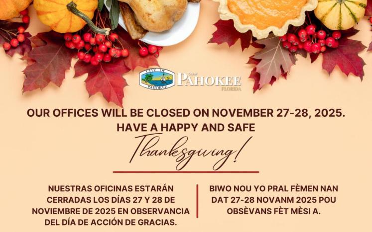 Offices Closed Thanksgiving 2025