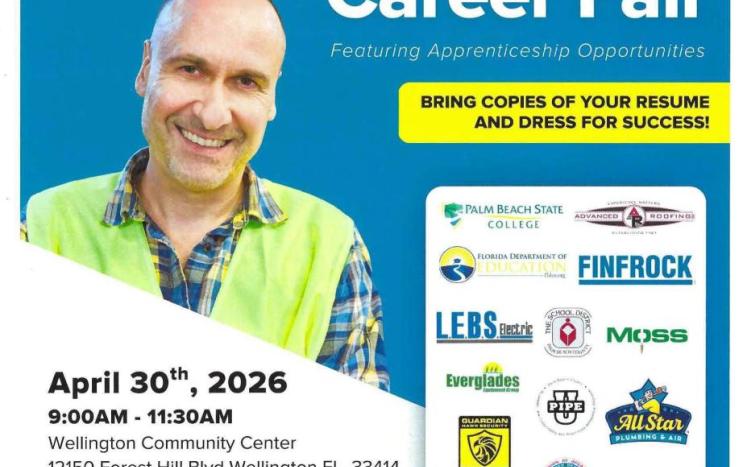 Skilled Trades Career Fair - Wellington April 30 2026 Flyer