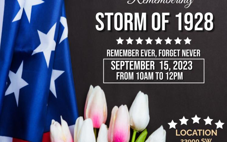 Remembrance Ceremony - Storm of 1928