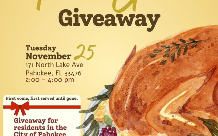 Turkey & Gift Card Giveaway Flyer